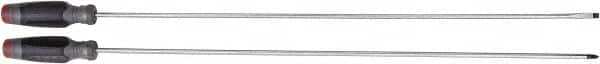 Proto - 2 Piece Slotted & Phillips Screwdriver Set - Bit Sizes: Philips #2 - Americas Industrial Supply