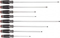 Proto - 8 Piece Slotted & Phillips Screwdriver Set - Bit Sizes: Philips #1 to #2 - Americas Industrial Supply