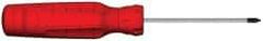 Proto - #0, 5-1/4" OAL, Standard Phillips Screwdriver - 2" Blade Length, Round Shank, Ergonomic Handle - Americas Industrial Supply