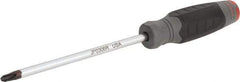Proto - #3, 10-1/2" OAL, Standard Phillips Screwdriver - 6" Blade Length, Round Shank, Ergonomic Handle - Americas Industrial Supply
