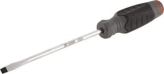 Proto - 260mm OAL Keystone Slotted Screwdriver - 152mm Blade Length, Round Shank, Ergonomic Handle - Americas Industrial Supply