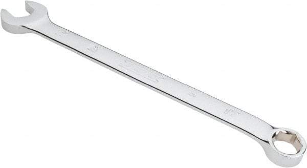 Proto - 17mm 6 Point Combination Wrench - 15° Offset Angle, 10-1/8" OAL, Steel, Chrome Finish - Americas Industrial Supply