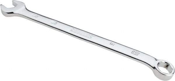 Proto - 12mm 6 Point Combination Wrench - 15° Head Angle, 7-23/32" OAL, Steel, Chrome Finish - Americas Industrial Supply