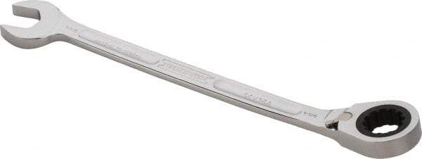 Proto - 1-1/8" 12 Point Combination Wrench - 15° Head Angle, 15-7/8" OAL, Steel, Chrome Finish - Americas Industrial Supply
