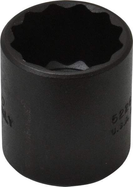 Proto - 13/16", 3/8" Drive, Standard Hand Socket - 12 Points, 1-7/16" OAL, Alloy Steel, Black Finish - Americas Industrial Supply