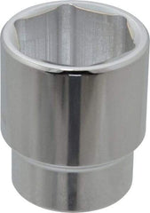 Proto - 1/2" Drive, Standard Hand Socket - 6 Points, 1-3/4" OAL, Alloy Steel, Chrome Finish - Americas Industrial Supply