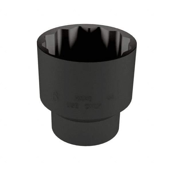 Proto - 1-7/16", 1/2" Drive, Standard Hand Socket - 12 Points, 2-1/8" OAL, Alloy Steel, Black Finish - Americas Industrial Supply