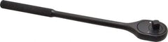 Proto - 3/8" Drive Pear Head Ratchet - Black Oxide Finish, 11" OAL, 24 Gear Teeth - Americas Industrial Supply