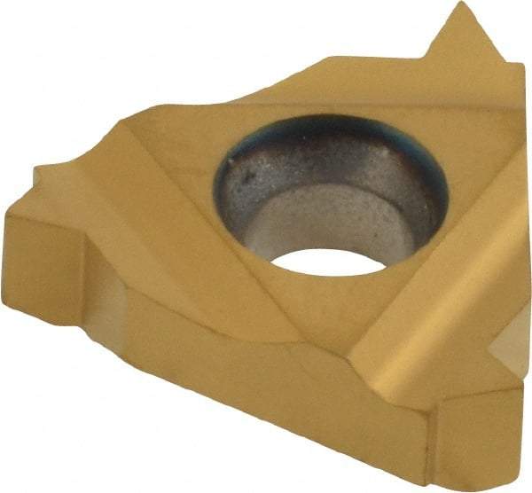 Hertel - 16IR Internal Right Hand 11.5 NPTF Laydown Threading Insert - Grade HG630TR, TiC/TiN Coated Carbide - Americas Industrial Supply