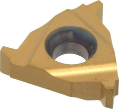 Hertel - 16ER External Right Hand 10 Acme Laydown Threading Insert - Grade HG630TR, TiC/TiN Coated Carbide - Americas Industrial Supply