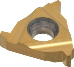 Hertel - 16ER External Right Hand 10 Acme Laydown Threading Insert - Grade HG330TR, TiC/TiN Coated Carbide - Americas Industrial Supply