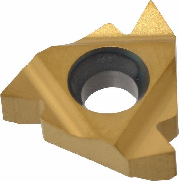 Hertel - 16IR Internal Right Hand 14-8 Partial Profile 60° Laydown Threading Insert - Grade HG330TR, TiC/TiN Coated Carbide - Americas Industrial Supply
