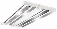 Cooper Lighting - 4 Lamps, 32 Watts, Fluorescent, High Bay Fixture - 48-7/16" Long x 2-15/32" High x 19-17/32" Wide, 120/208/240/277 Volt, Steel Housing - Americas Industrial Supply