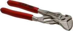 Knipex - 6" OAL, 20mm Jaw Length, 14 Position Pipe Wrench Tongue & Groove Pliers - Parallel Smooth Straight Jaws, Plier Head, Plastic Coated Handles - Americas Industrial Supply