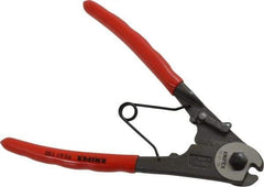Knipex - 6" OAL, Cable Cutter - 6mm Jaw Length x 24mm Jaw Width, Standard Head, Ergo Dual Component Handle - Americas Industrial Supply