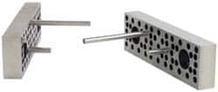Kurt - 8" Jaw Width, 2.2" Jaw Height, 1.075" Jaw Thickness, 3-in-1 Plate, Vise Jaw Set - Steel, 2 Jaws, Steel, Bolt On, Hard Jaws, 8 Kurt Vise Compatibility - Americas Industrial Supply