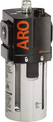 ARO/Ingersoll-Rand - 1/2" NPT, 150 Max psi Standard Modular Lubricator - Polycarbonate Bowl, Aluminum Body, 156 CFM, 125°F Max Temp, 2.76" Long x 2.87" Wide x 7.08" High - Americas Industrial Supply