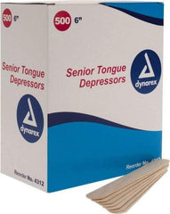 Medique - Tongue Depressor - 6 Inches Long x 3/4 Inches Wide - Americas Industrial Supply