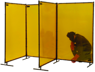 6' x 6' Yellow Transparent Vinyl Screen - Americas Industrial Supply