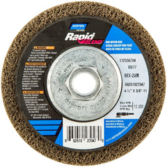 Norton - Deburring Wheels Wheel Type: 27 Wheel Diameter (Inch): 4.5 - Americas Industrial Supply