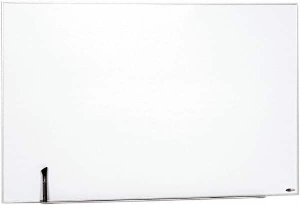 Quartet - 31" High x 48" Wide Enameled Steel Magnetic Marker Board - Aluminum Frame, 1-1/4" Deep, Includes Accessory Tray/Rail, One Dry-Erase Marker & Magnets & Mounting Kit - Americas Industrial Supply