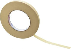 Intertape - 1/2" Wide x 60 Yd Long Tan Paper Masking Tape - Series PG21, 7.3 mil Thick, 26 In/Lb Tensile Strength - Americas Industrial Supply