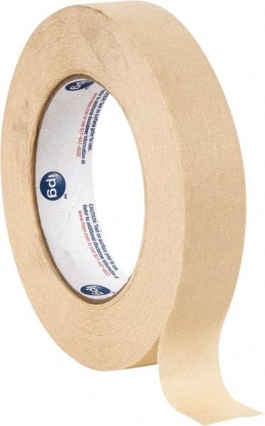 Intertape - 1" Wide x 60 Yd Long Tan Paper Masking Tape - Series 519, 6 mil Thick, 23 In/Lb Tensile Strength - Americas Industrial Supply