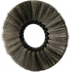 Osborn - 6" OD, 2" Arbor Hole, Crimped Stainless Steel Wheel Brush - 1/2" Face Width, 1-5/8" Trim Length, 0.005" Filament Diam, 4,000 RPM - Americas Industrial Supply