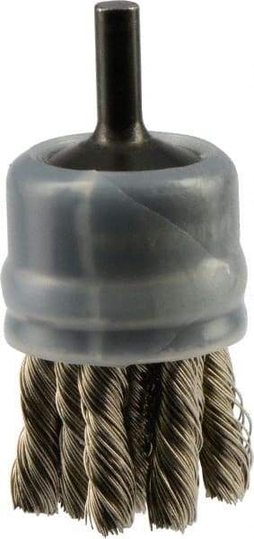 Osborn - 1" Brush Diam, Knotted, End Brush - 20,000 Max RPM - Americas Industrial Supply