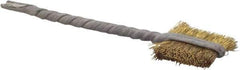 Osborn - 7/16" Diam Flat Brass Tube Brush - 0.005" Filament Diam, 9/16" Brush Length, 2-1/8" OAL, 3/32" Diam Shank - Americas Industrial Supply