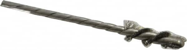 Osborn - 1/4" Diam Helical Stainless Steel Tube Brush - 0.005" Filament Diam, 1" Brush Length, 3-1/2" OAL, 1/8" Diam Shank - Americas Industrial Supply