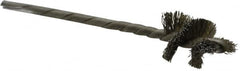 Osborn - 5/8" Diam Helical Stainless Steel Tube Brush - 0.008" Filament Diam, 1" Brush Length, 3-1/2" OAL, 1/8" Diam Shank - Americas Industrial Supply