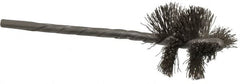 Osborn - 1" Diam Helical Stainless Steel Tube Brush - 0.008" Filament Diam, 1" Brush Length, 3-1/2" OAL, 1/8" Diam Shank - Americas Industrial Supply