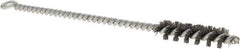Osborn - 1/2" Diam Helical Steel Tube Brush - Single Spiral, 0.006" Filament Diam, 2" Brush Length, 8" OAL, 0.221" Diam Shank - Americas Industrial Supply