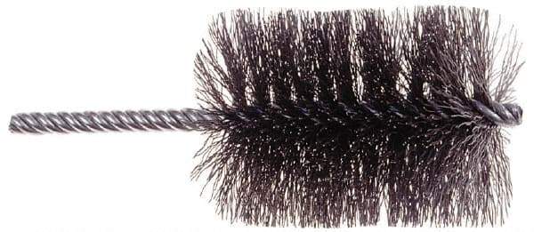 Osborn - 2" Long x 1/2" Diam Steel Tube Spiral Brush - 5" OAL, 0.006" Wire Diam, 0.187" Shank Diam - Americas Industrial Supply