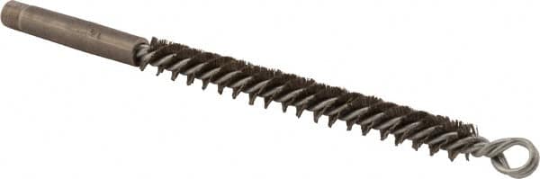 Osborn - 1/2" Diam Helical Steel Tube Brush - Double Spiral, 0.01" Filament Diam, 4-1/2" Brush Length - Americas Industrial Supply