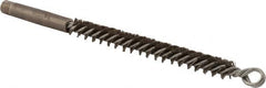 Osborn - 1/2" Diam Helical Steel Tube Brush - Double Spiral, 0.01" Filament Diam, 4-1/2" Brush Length - Americas Industrial Supply