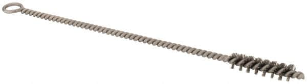 Osborn - 3/8" Diam Helical Stainless Steel Tube Brush - Single Spiral, 0.006" Filament Diam, 1-1/2" Brush Length, 8" OAL, 0.168" Diam Shank - Americas Industrial Supply