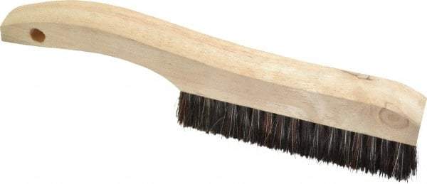 Osborn - 4 Rows x 18 Columns Tampico Plater's Brush - 5-1/4" Brush Length, 10" OAL, 1" Trim Length, Wood Shoe Handle - Americas Industrial Supply