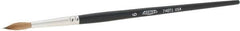 Osborn - #6 Sable Artist's Paint Brush - 5/32" Wide, 3/4" Bristle Length, 5-3/4" Wood Handle - Americas Industrial Supply