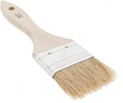 Osborn - 2" Flat Hog Chip Brush - 1-1/2" Bristle Length, 5" Wood Dowel Handle - Americas Industrial Supply