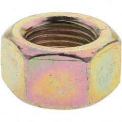 Value Collection - 5/8-18 UNF Steel Right Hand Hex Nut - 15/16" Across Flats, 35/64" High, Zinc Yellow Dichromate Finish - Americas Industrial Supply