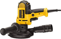 DeWALT - 5" Max Disc, 3,700 RPM, Electric Handheld Disc Sander - 120 Volts, Includes Wrench, 5" H&L Pad & Dust Shroud - Americas Industrial Supply