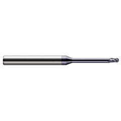 Harvey Tool - Ball End Mills; Mill Diameter (Decimal Inch): 0.0250 ; Number of Flutes: 3 ; Length of Cut (Decimal Inch): 0.0370 ; Material: Solid Carbide ; Overall Length (Inch): 2-1/2 ; Overall Length (Decimal Inch): 2.50000 - Exact Industrial Supply
