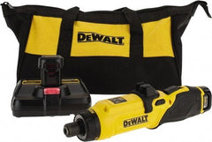 DeWALT - 8 Volts, Lithium-Ion Battery, Swivel Handle Cordless Screwdriver - 430 RPM, 23 Inch/Lbs. Torque - Americas Industrial Supply