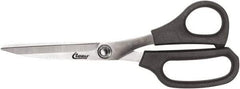 Clauss - 6" LOC, 9" OAL Stainless Steel Bent Trimmers - Plastic Offset Handle, For Paper, Fabric - Americas Industrial Supply