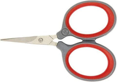 Clauss - 1" LOC, 3" OAL Titanium Scissors - Plastic Handle, For Paper, Fabric - Americas Industrial Supply