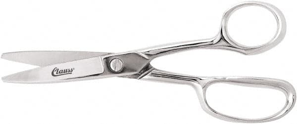 Clauss - 5" LOC, 8" OAL Shears - Steel Handle, For Paper, Fabric - Americas Industrial Supply