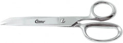 Clauss - 4" LOC, 8" OAL Straight Shears - Steel Straight Handle, For Paper, Fabric - Americas Industrial Supply