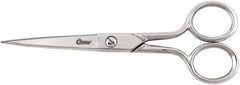 Clauss - 2" LOC, 6" OAL Cutlery Steel Scissors - Steel Handle, For Paper, Fabric - Americas Industrial Supply